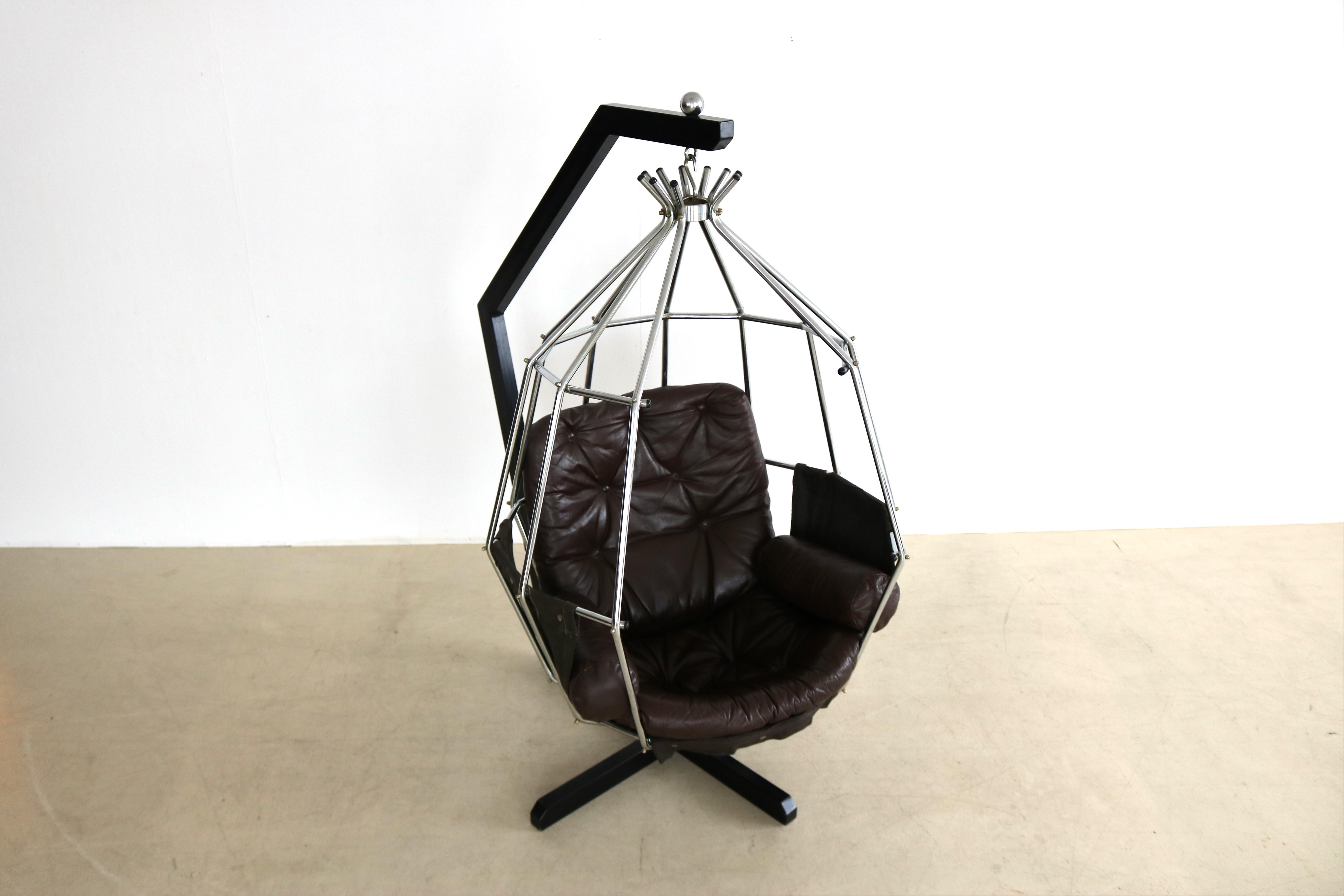 Vintage Lounge Chair Papegojan Hanging Chair Ib Arberg For Sale 4
