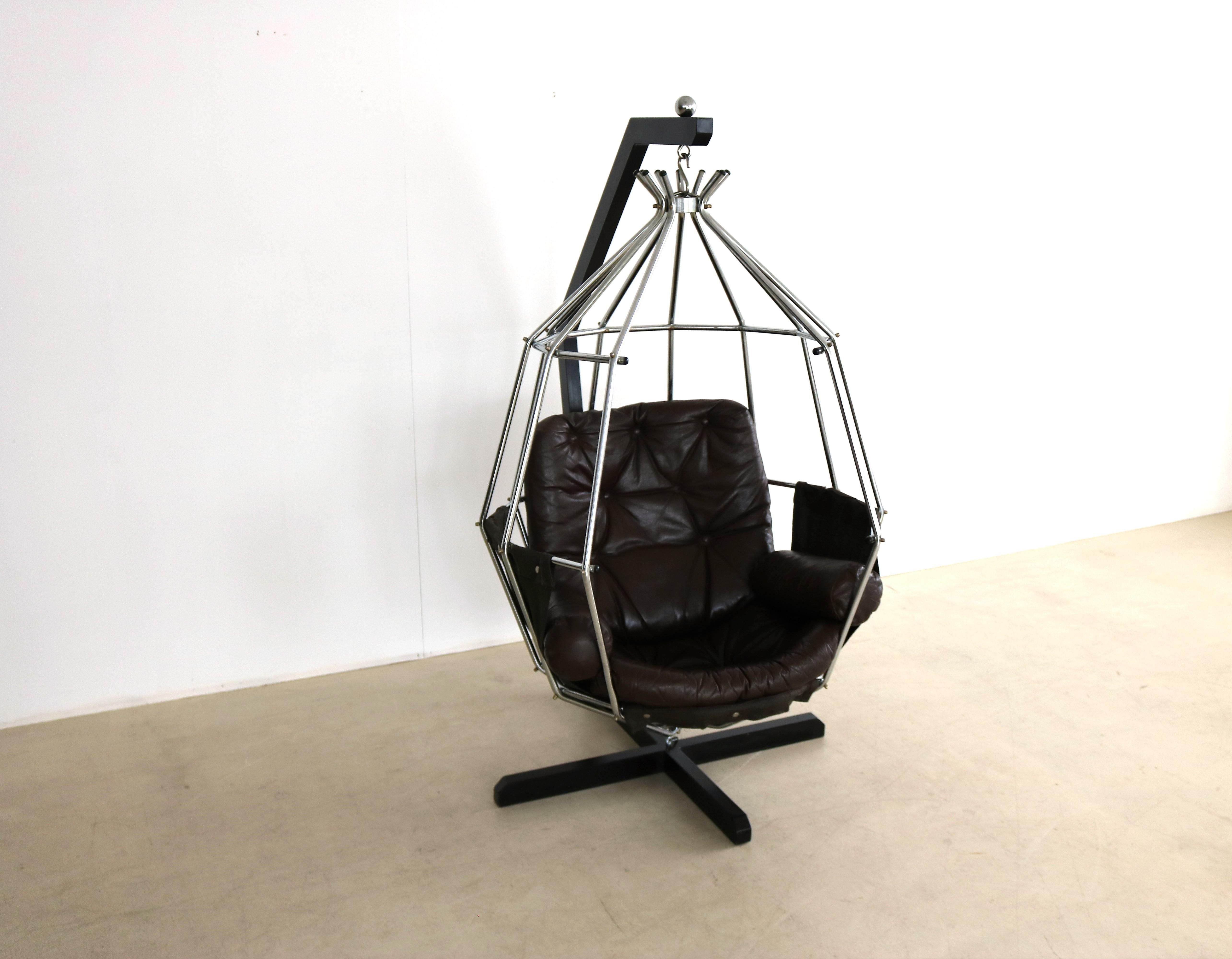Vintage Lounge Chair Papegojan Hanging Chair Ib Arberg For Sale 6