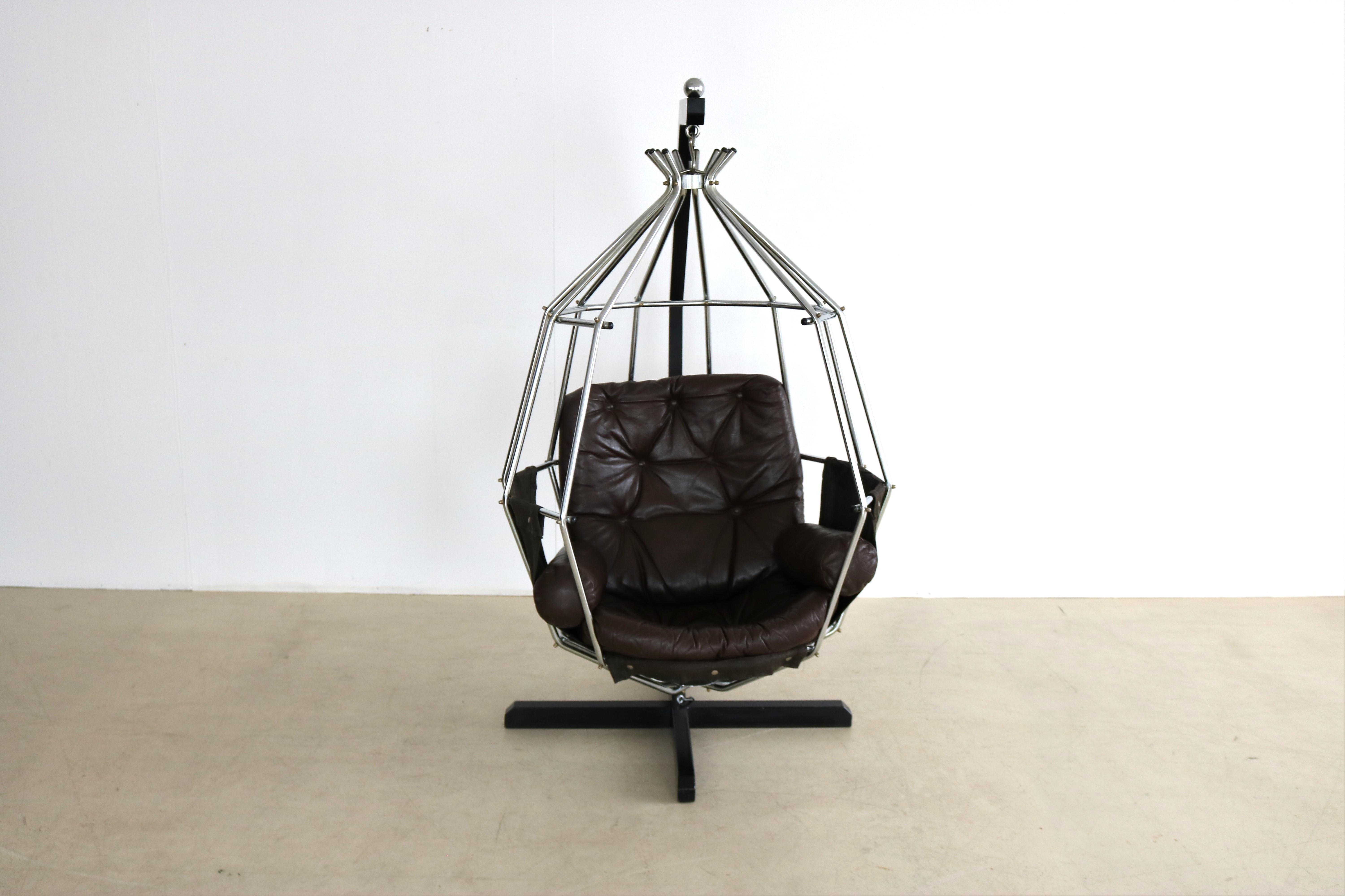 Vintage Lounge Chair Papegojan Hanging Chair Ib Arberg For Sale 8