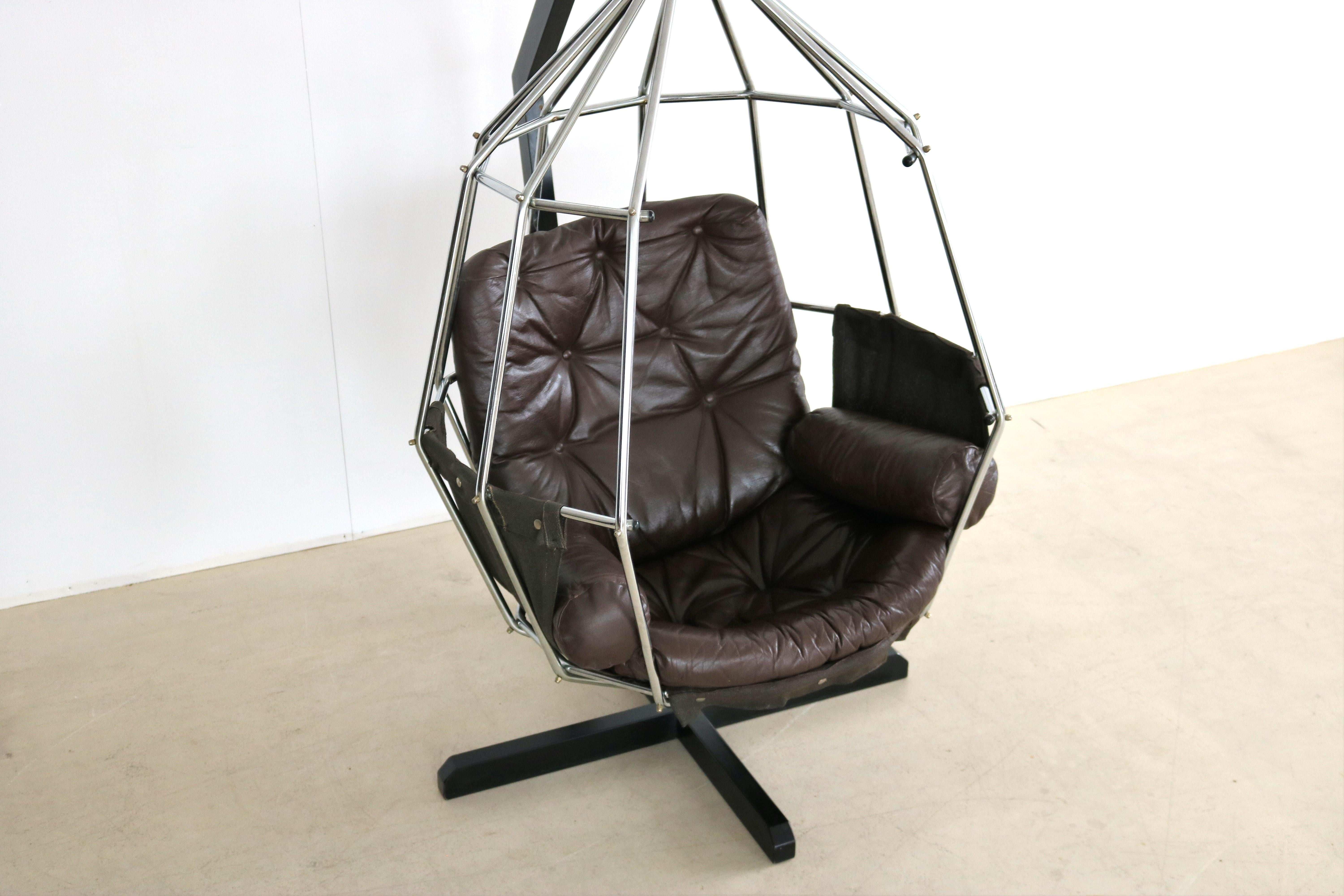 Vintage Lounge Chair Papegojan Hanging Chair Ib Arberg For Sale 10