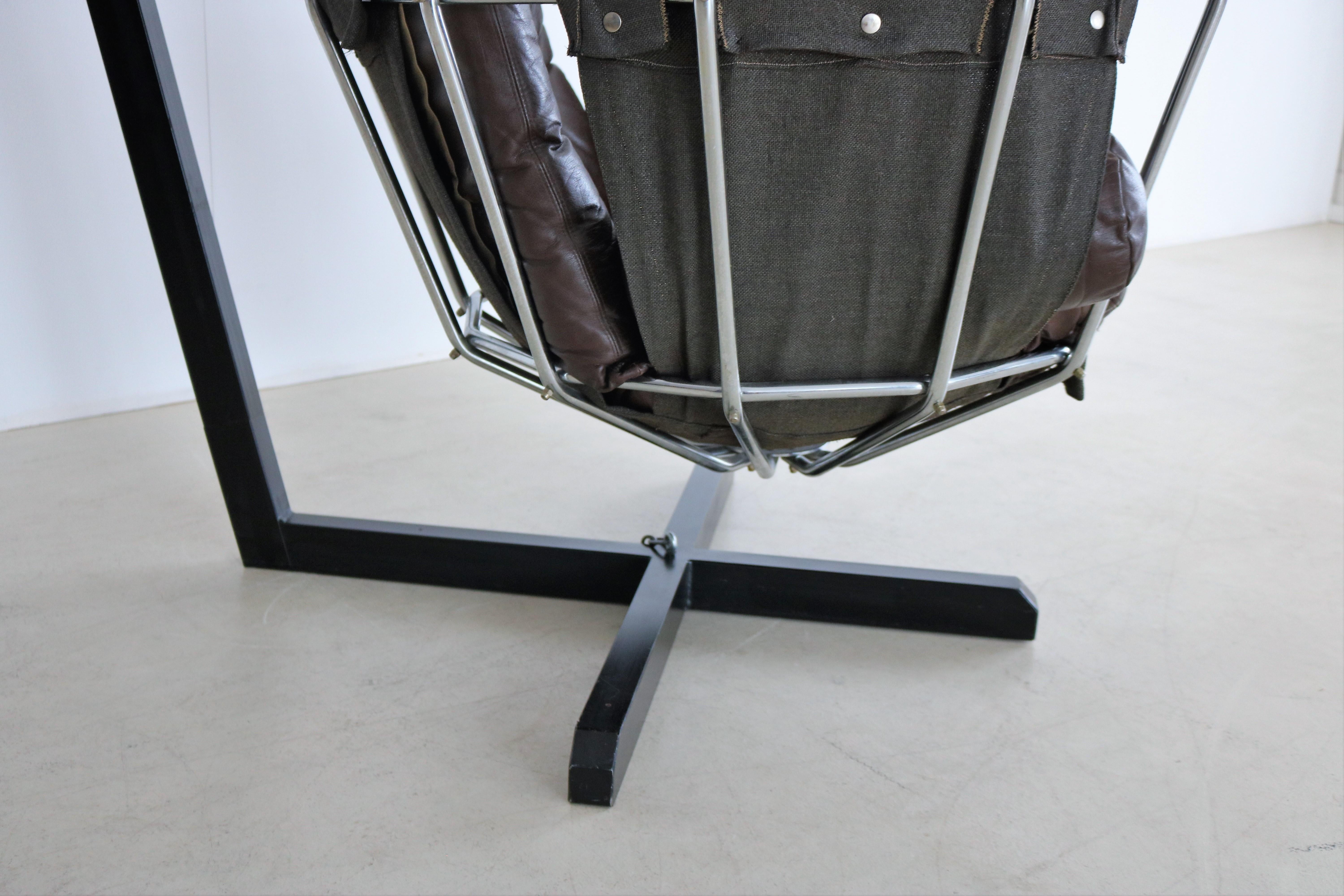 Vintage Lounge Chair Papegojan Hanging Chair Ib Arberg For Sale 1