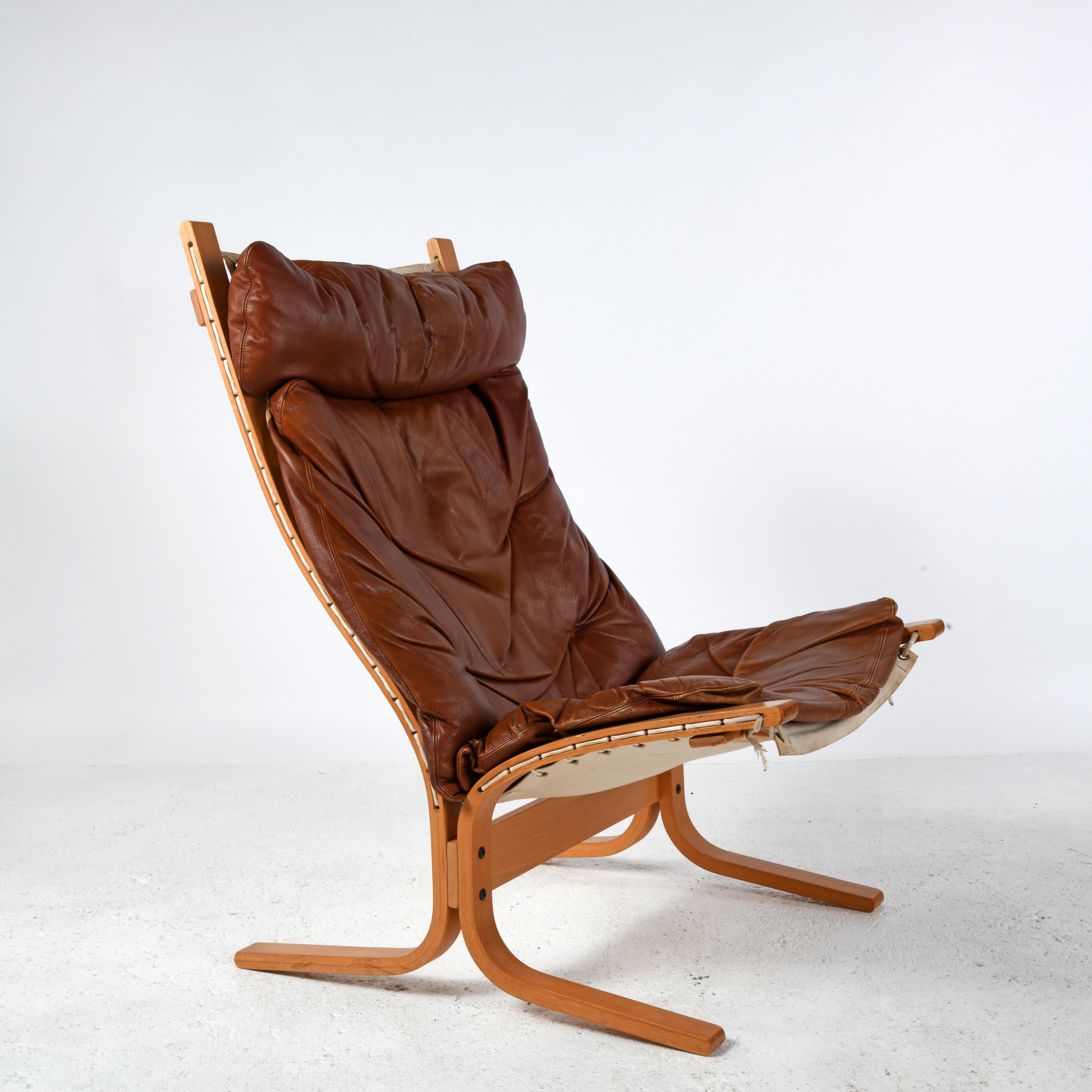 Woodwork Vintage lounge chair Siesta designed by Ingmar Relling in the 60s
