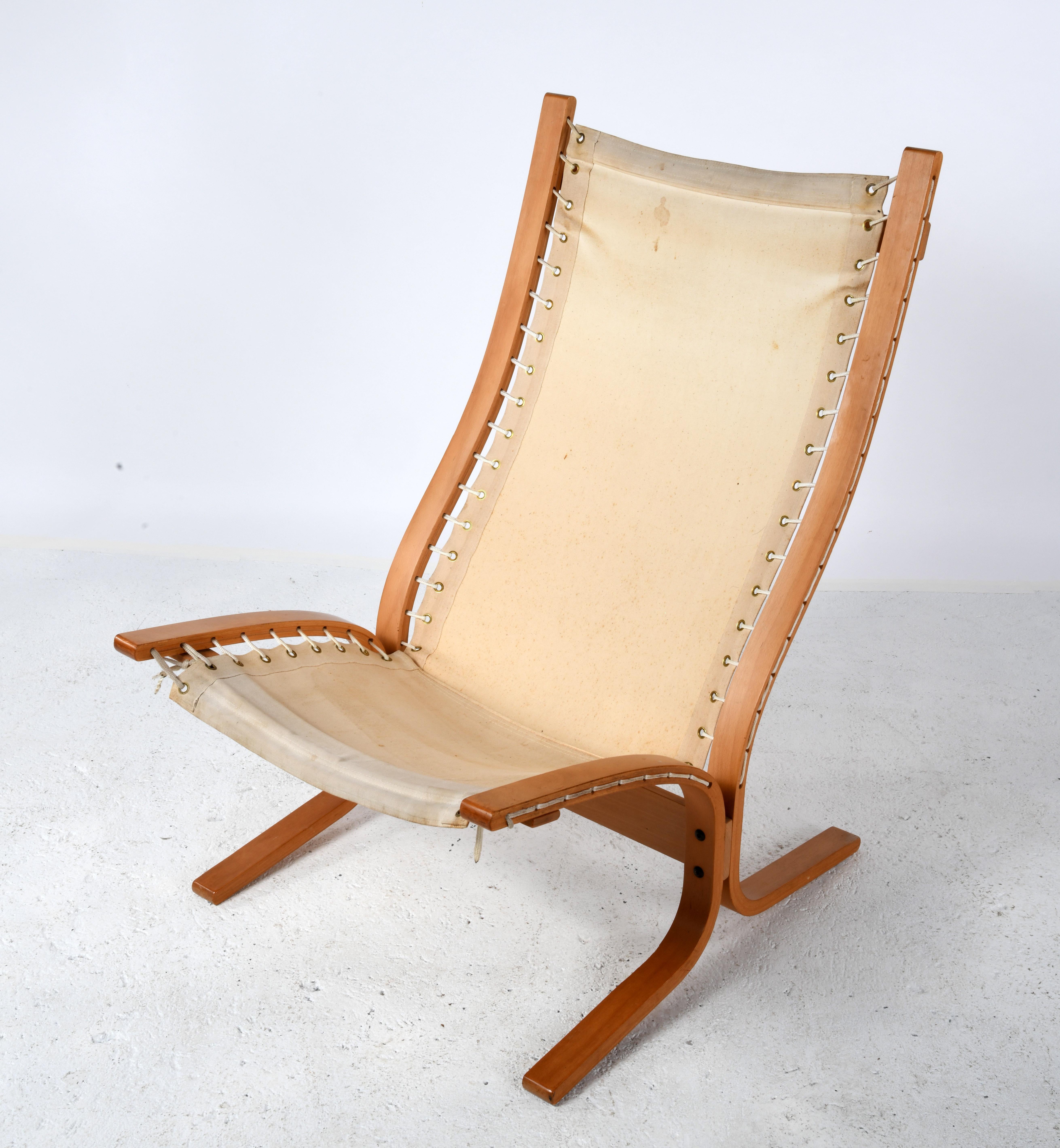 Vintage lounge chair Siesta designed by Ingmar Relling in the 60s In Good Condition In SAINT-YRIEIX-SUR-CHARENTE, FR