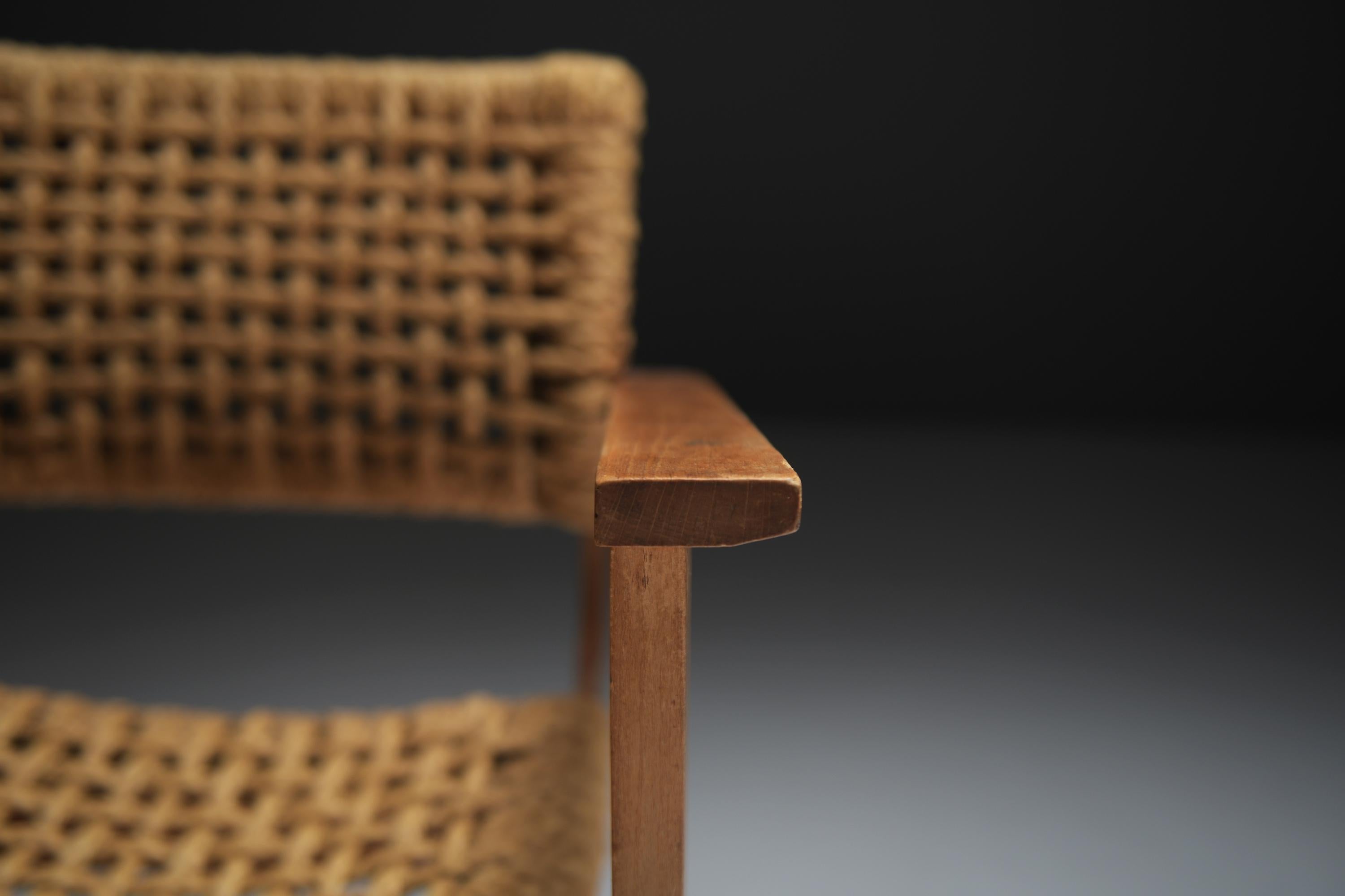 Vintage Lounge Chairs by Atelier Adrien Audoux & Frida Minet for VIBO France For Sale 7
