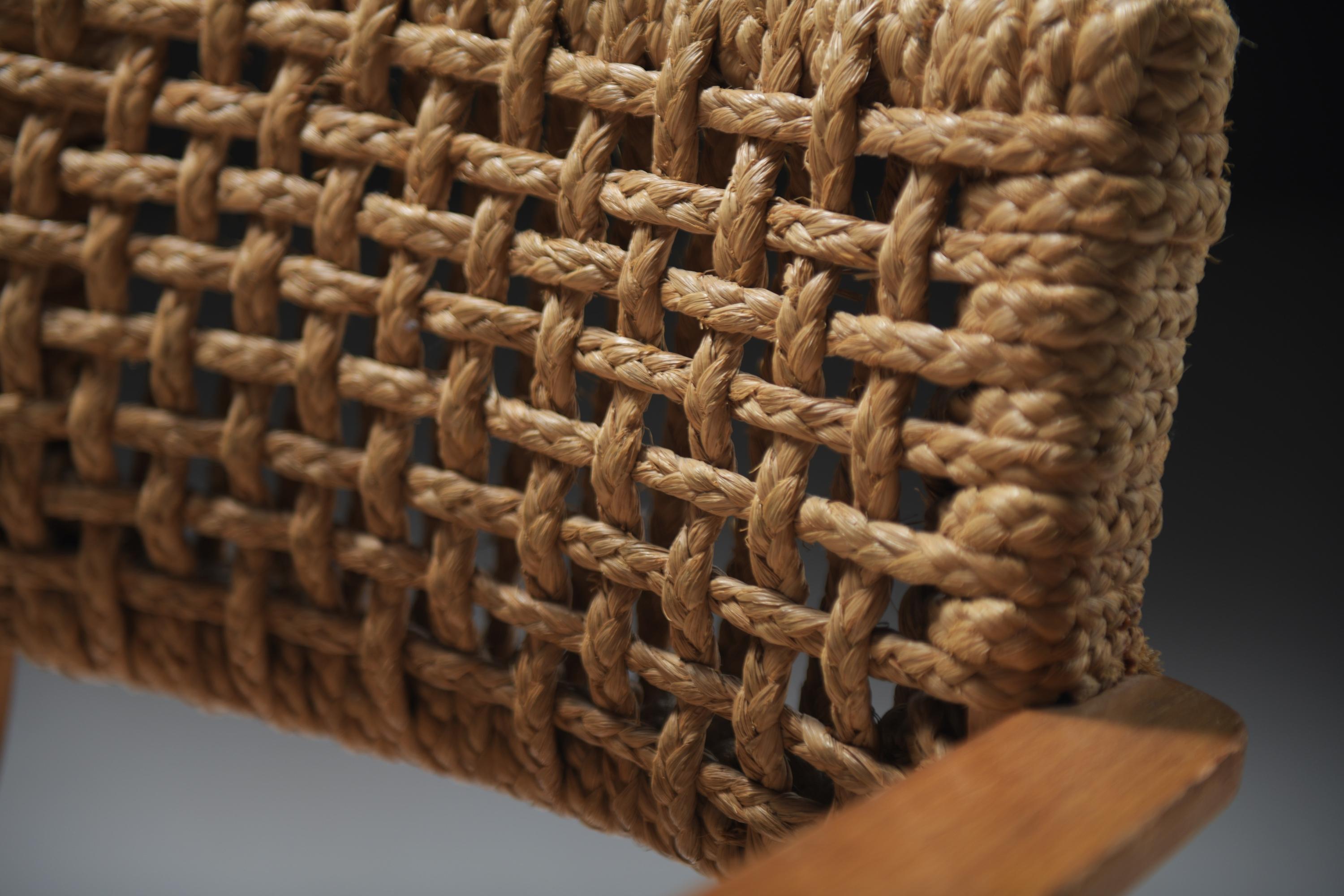Vintage Lounge Chairs by Atelier Adrien Audoux & Frida Minet for VIBO France For Sale 1