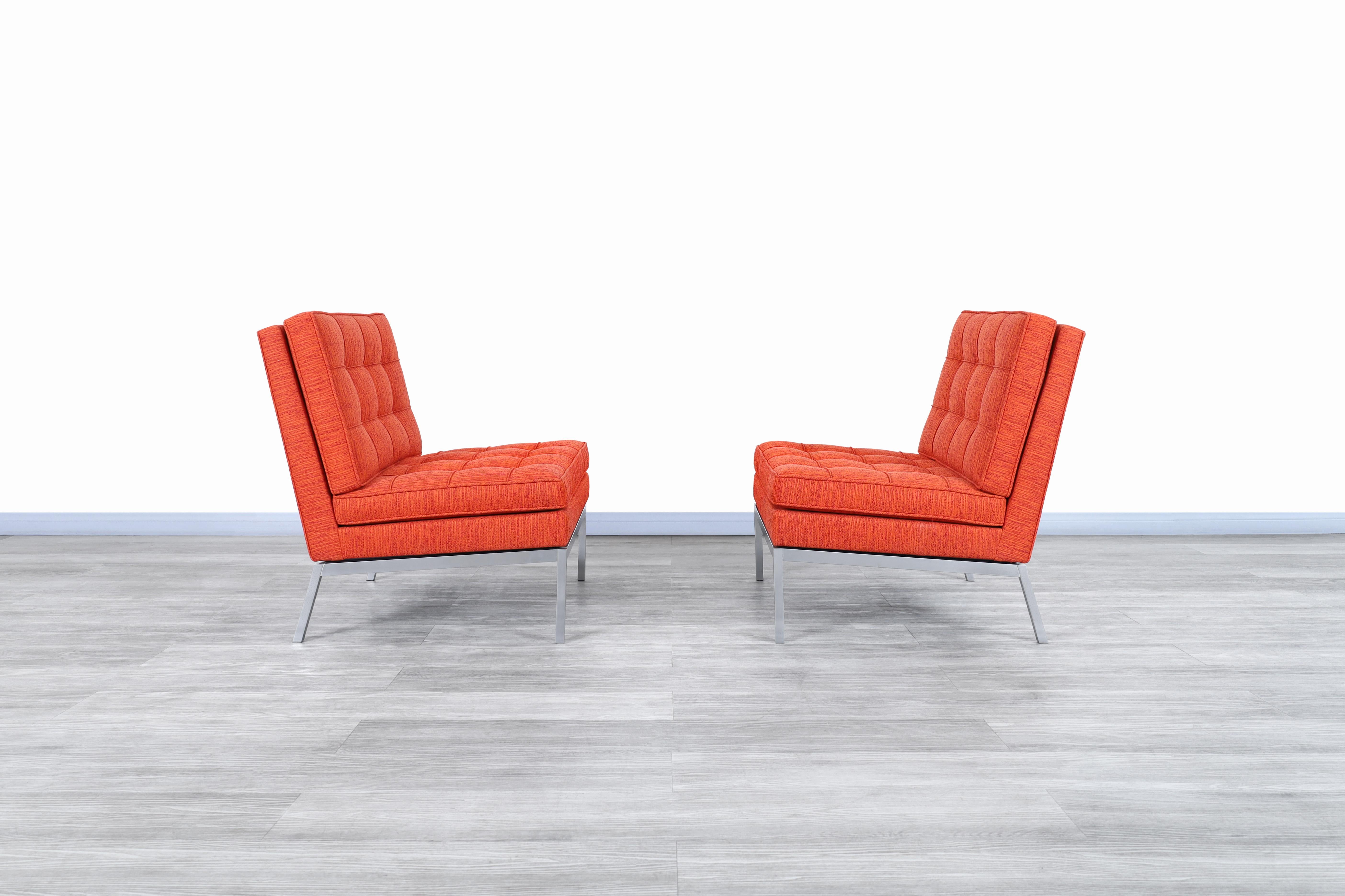 American Mid-Century Modern Lounge Chairs by Florence Knoll