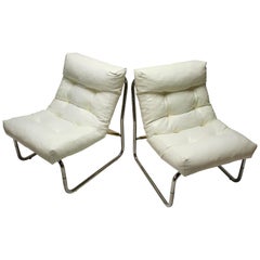 Vintage Lounge Chairs von Gillis Lundgren für Ikea:: Satz mit zwei Stühlen:: 1970er Jahre