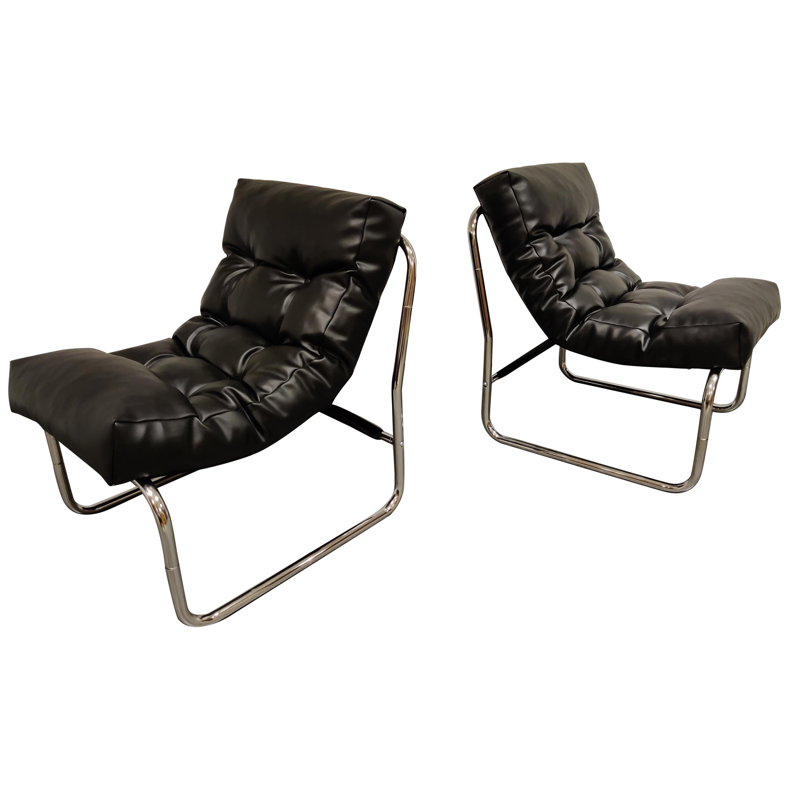 Vintage Lounge Chairs by Gillis Lundgren for Ikea, Set of Two, 1970s