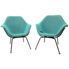 Vintage Lounge Chairs by Miroslav Navratil, Set of Two, 1950s