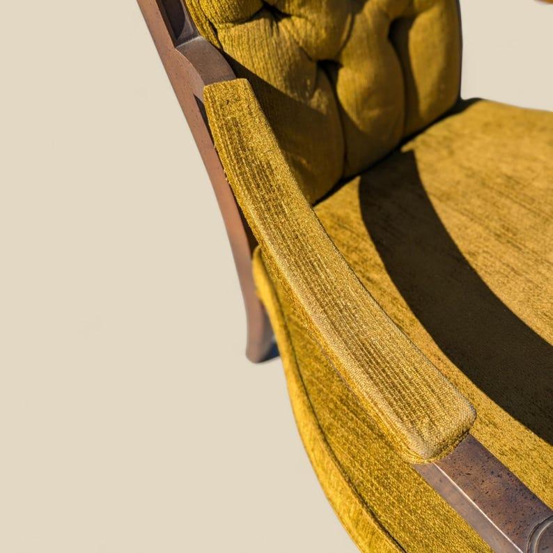 20ième siècle Fauteuil de salon vintage, salon, fauteuil, touffeté, dossier haut, milieu du siècle dernier en vente