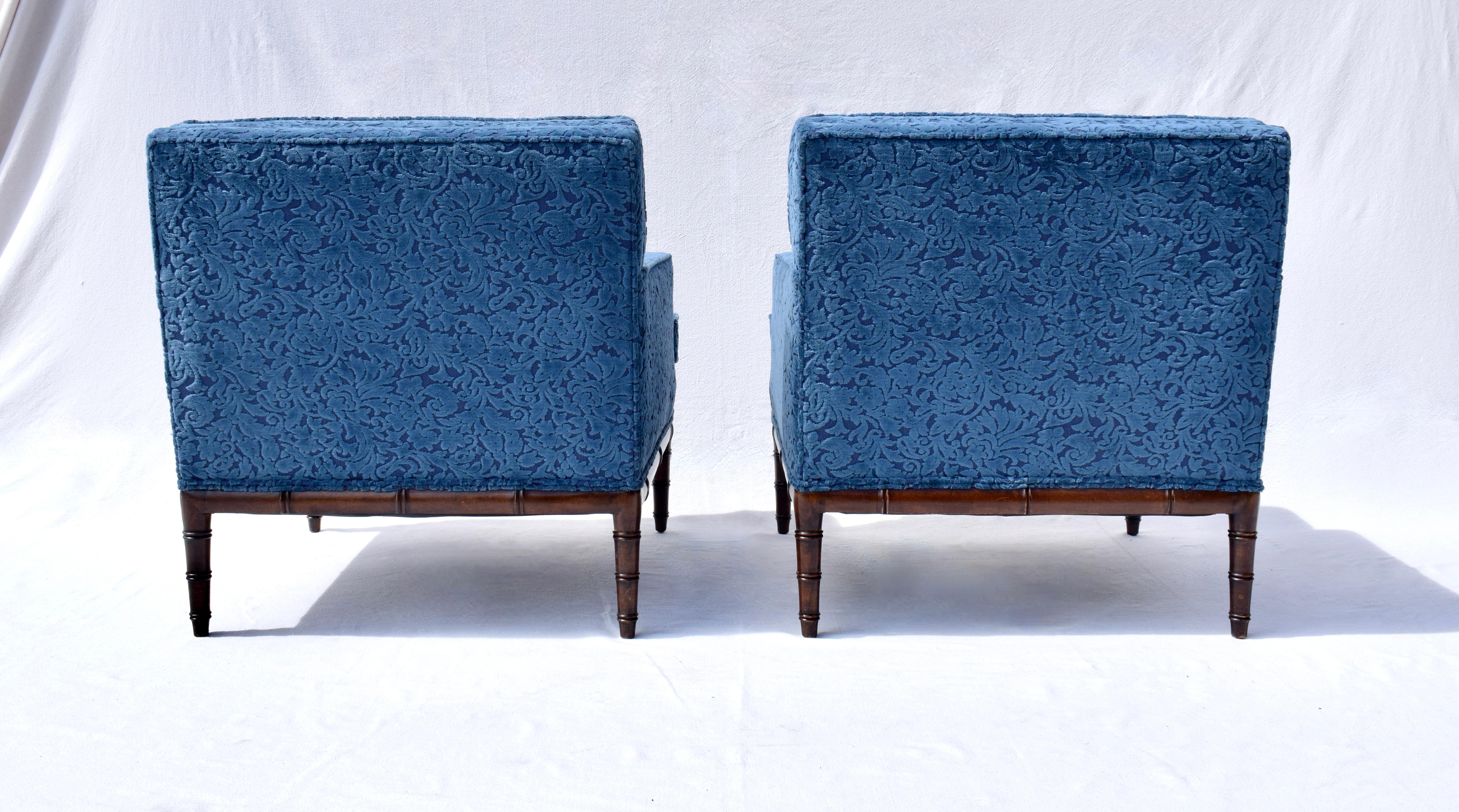 Vintage Lounge Club Chairs by Erwin Lambeth For Sale 1