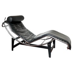 Vintage Lounge Recliner from the 1980s in the Style of LC4 of Le Corbusier