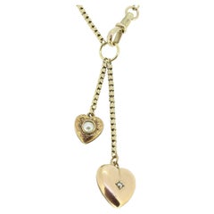 Vintage Love Heart Charm Necklace