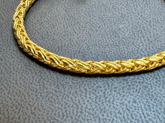 Vintage Love Nest Yellow Gold  Woven Bracelet in 18 Kt Yellow Gold