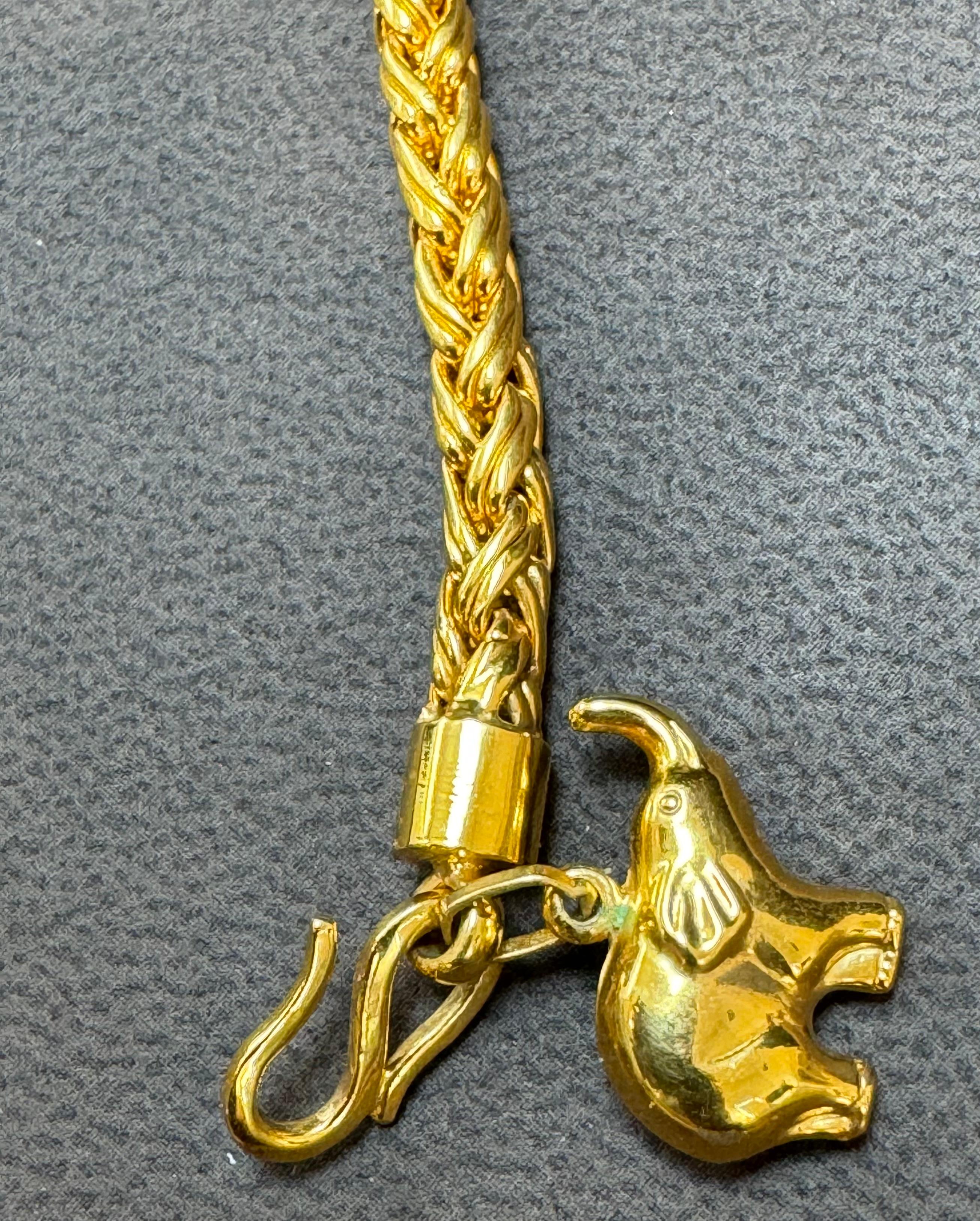 Vintage Love Nest Yellow Gold  Woven Bracelet in 18 Kt Yellow Gold For Sale 5