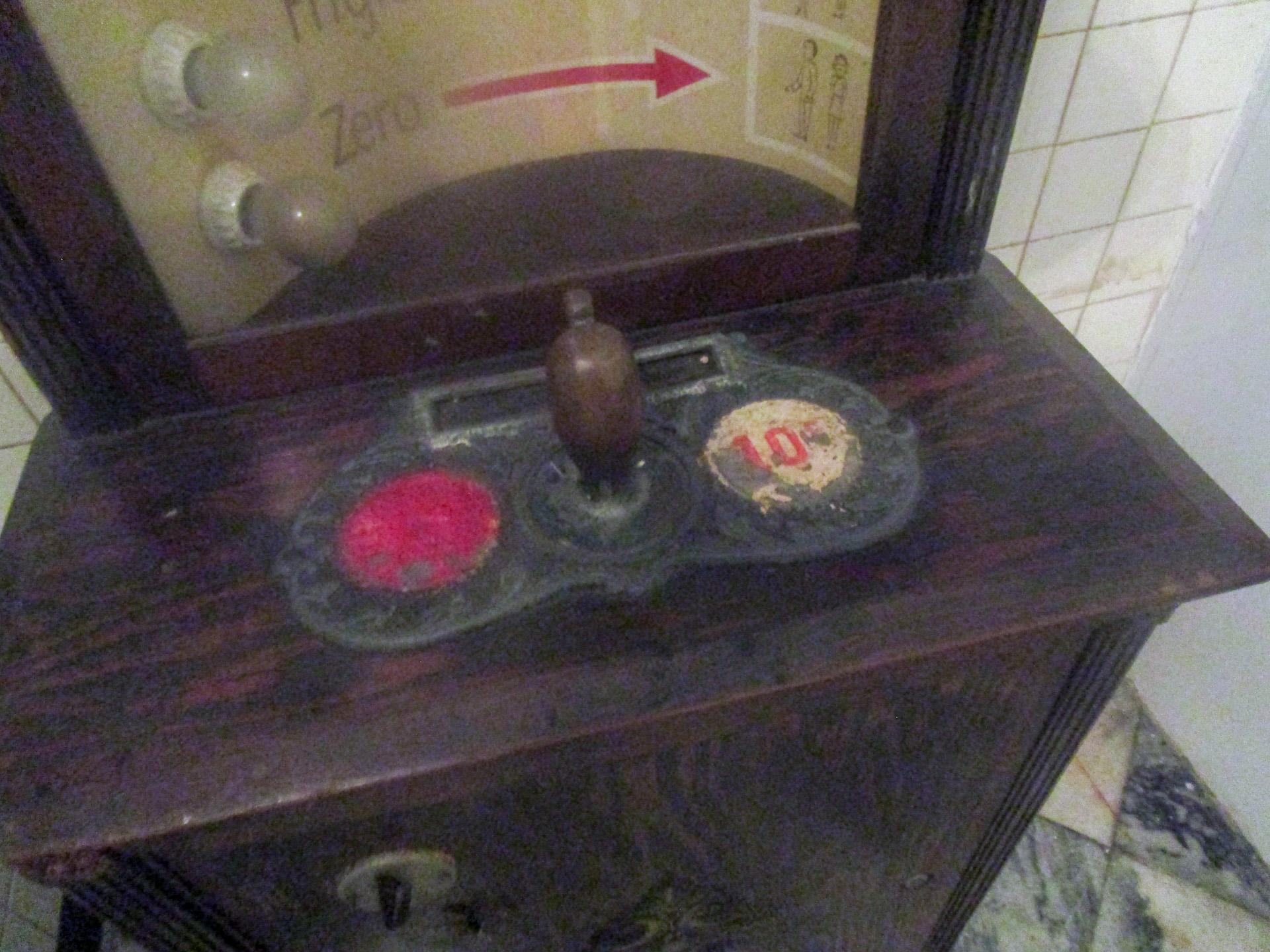 Metal Vintage Love Tester Penny Arcade Game Measure Your Sex Appeal on This Love Meter