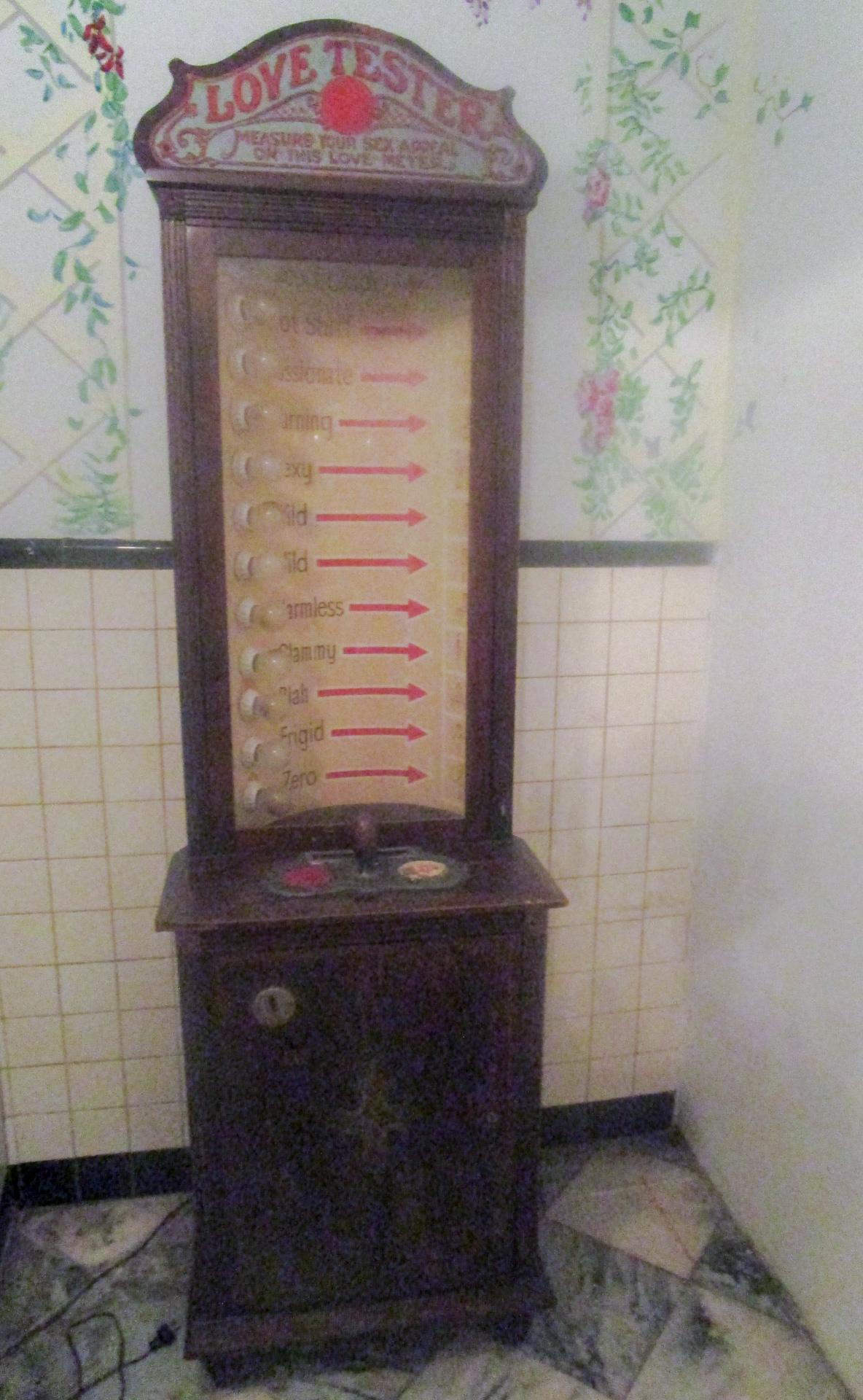 Vintage Love Tester Penny Arcade Game Measure Your Sex Appeal on This Love Meter 8