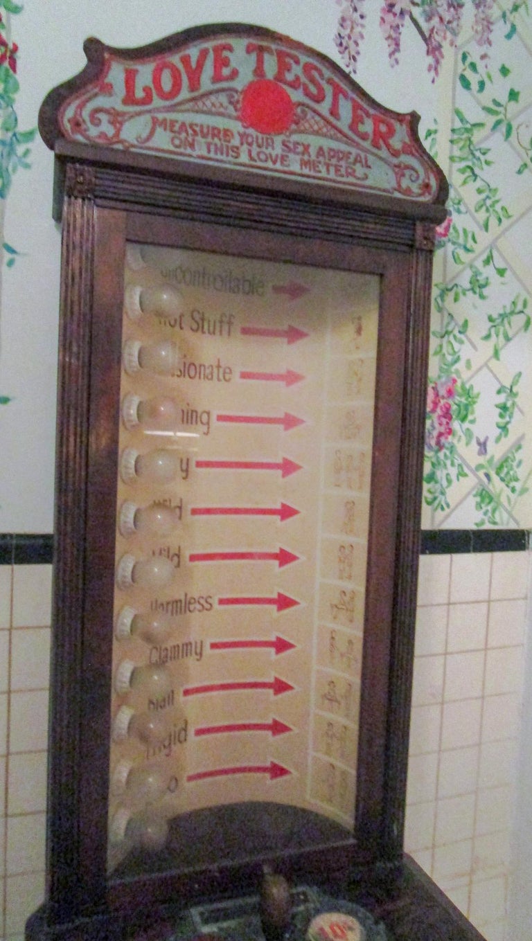 Vintage Love Tester Penny Arcade Game Measure Your Sex Appeal on This