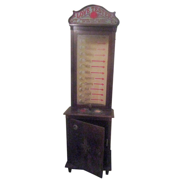 Vintage Love Tester Penny Arcade Game Measure Your Sex Appeal on This