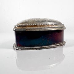 Vintage Love Tiny Heart Silver Jewelry Box Hinged