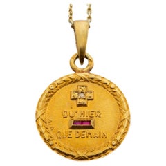 Vintage Love Token by Augis in 18kt Gold