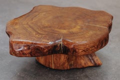 Vintage Low Live Edge Coffee Table From France, Circa 1960