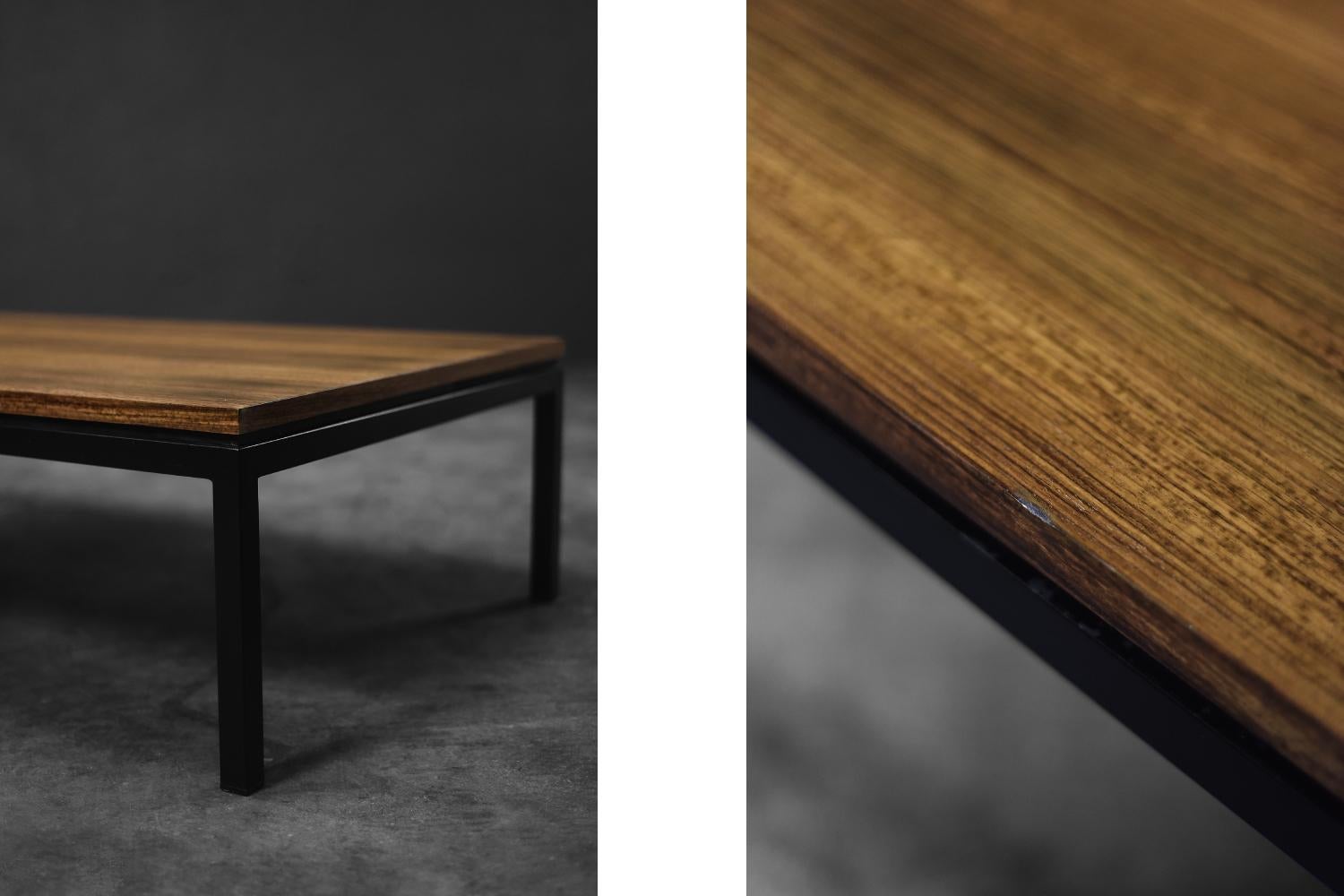 Danois Table basse vintage en teck moderne du milieu du siècle, Danemark, années 1960 en vente