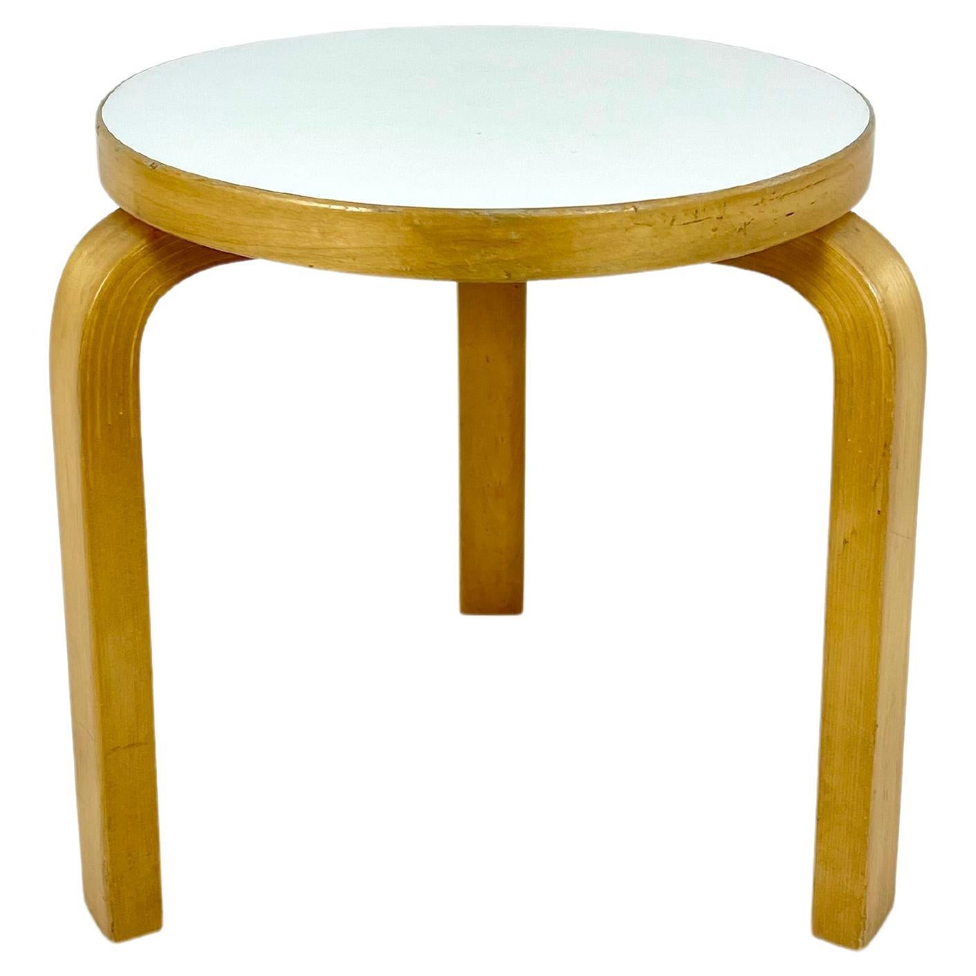 Vintage low stool / side table by Alvar Aalto for Artek, Finland 1960 ...