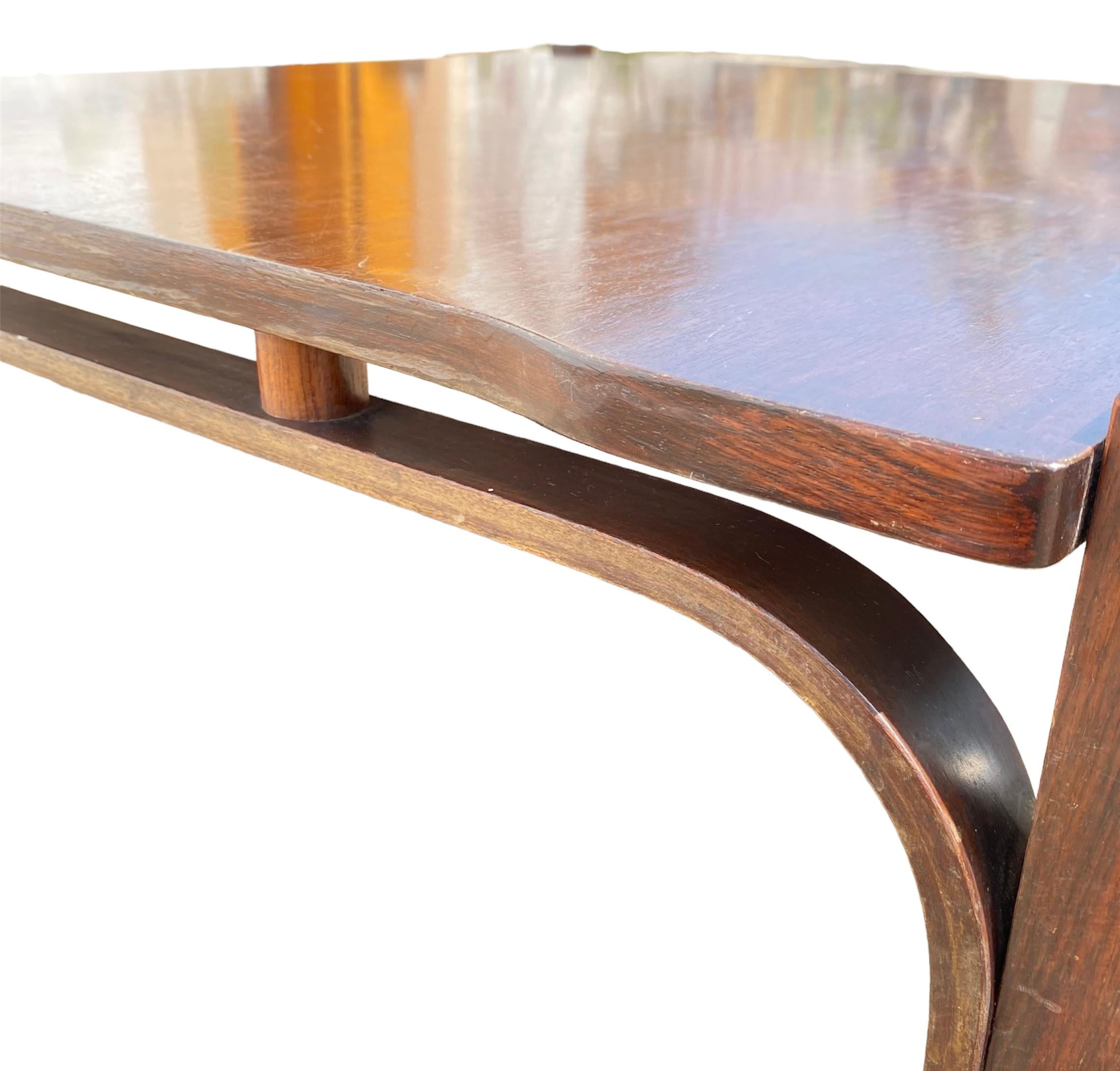 Vintage Low Table in Walnut Designed Tito Agnoli for Cinova 1
