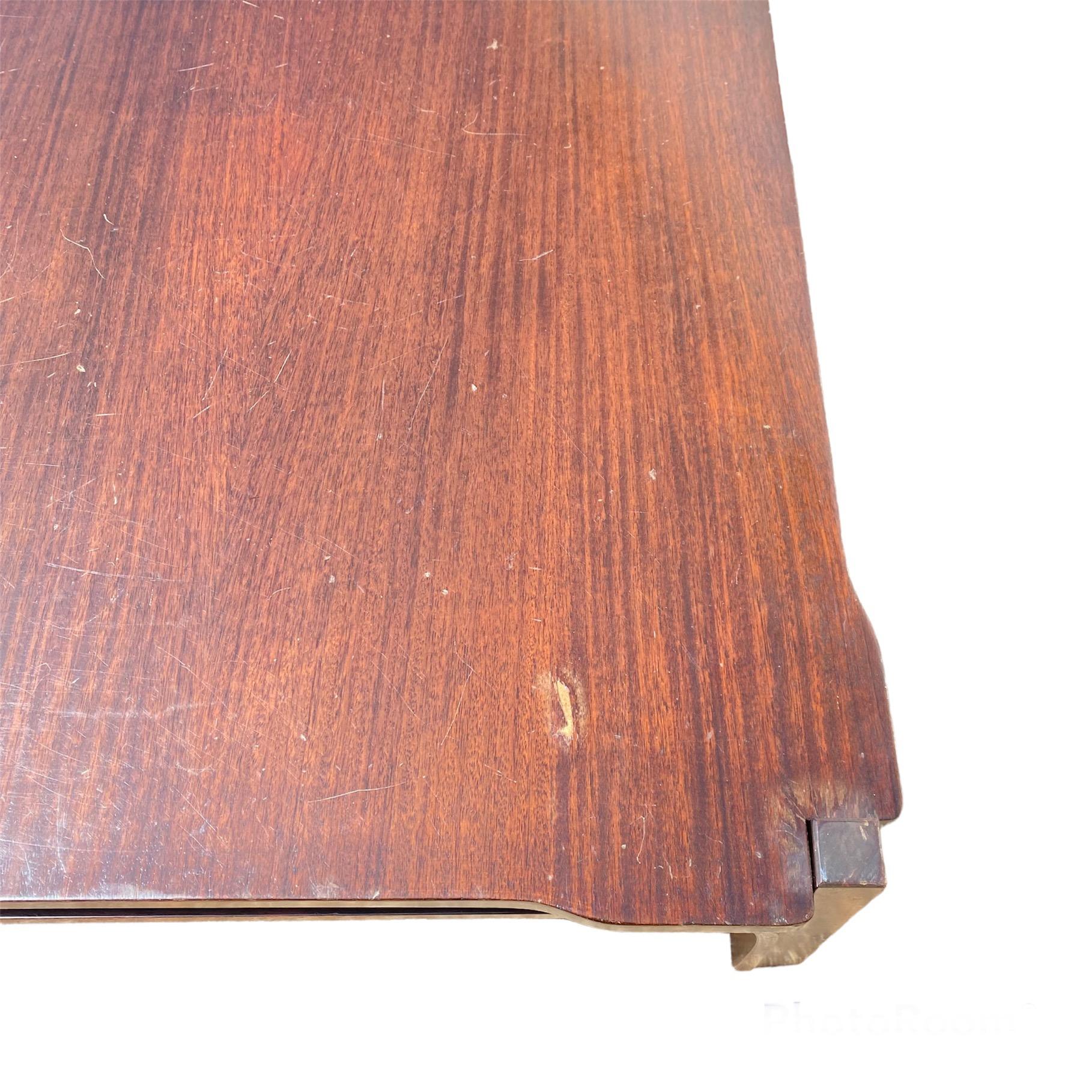 Vintage Low Table in Walnut Designed Tito Agnoli for Cinova 2