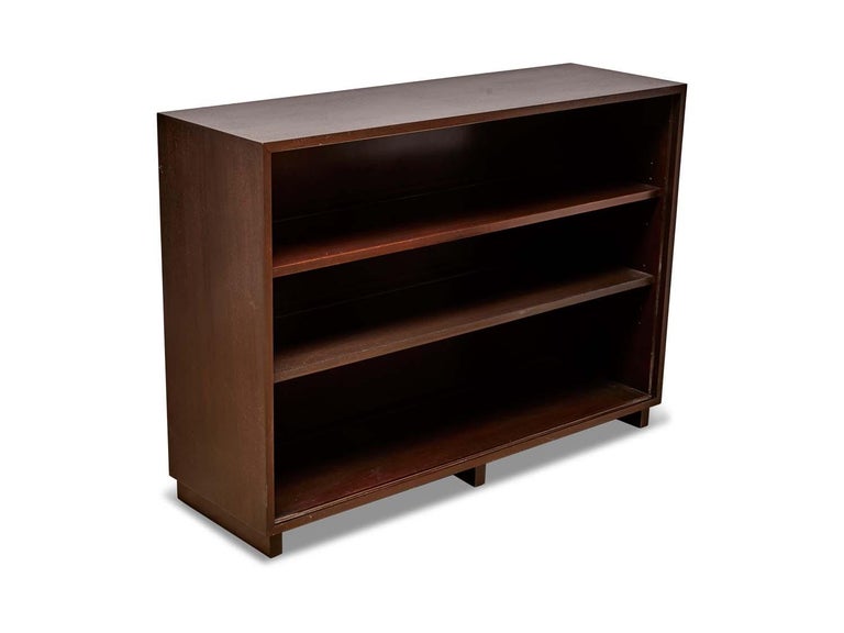 Vintage Low Walnut Bookcase by Dunbar at 1stDibs