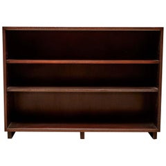 Vintage Low Walnut Bookcase by Dunbar