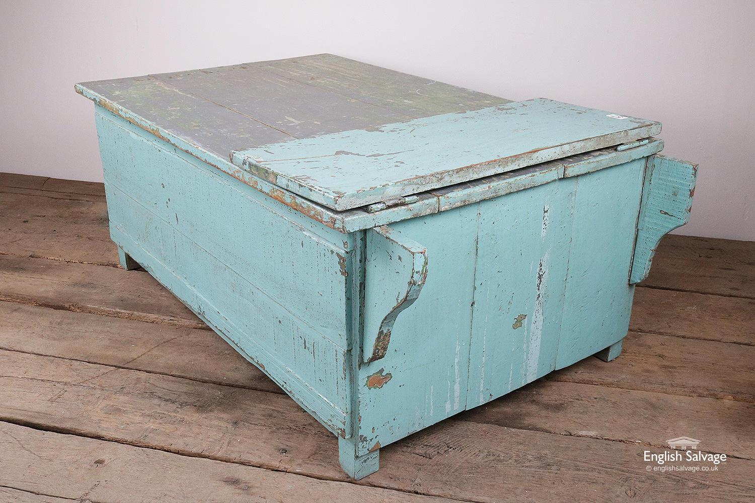 Vintage Low Wooden Storage Cabinet, 20th Century For Sale 2