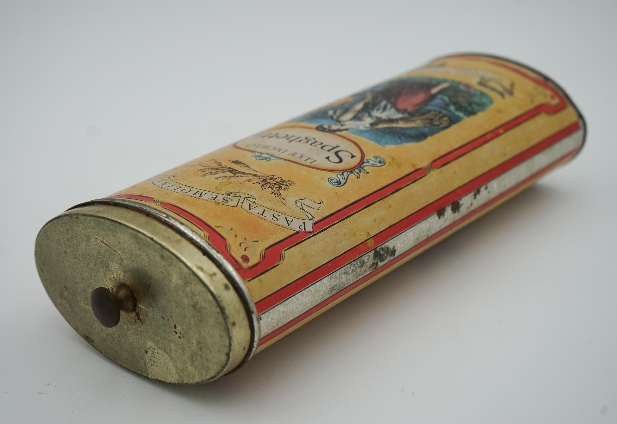 VINTAGE LUCE DECIELO ITLAIAN SPAGHETTI TIN MUY DECORATiVE Metal en venta