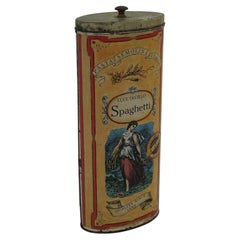VINTAGE LUCE DECIELO ITLAIAN SPAGHETTI TIN VERY DECORATiVE
