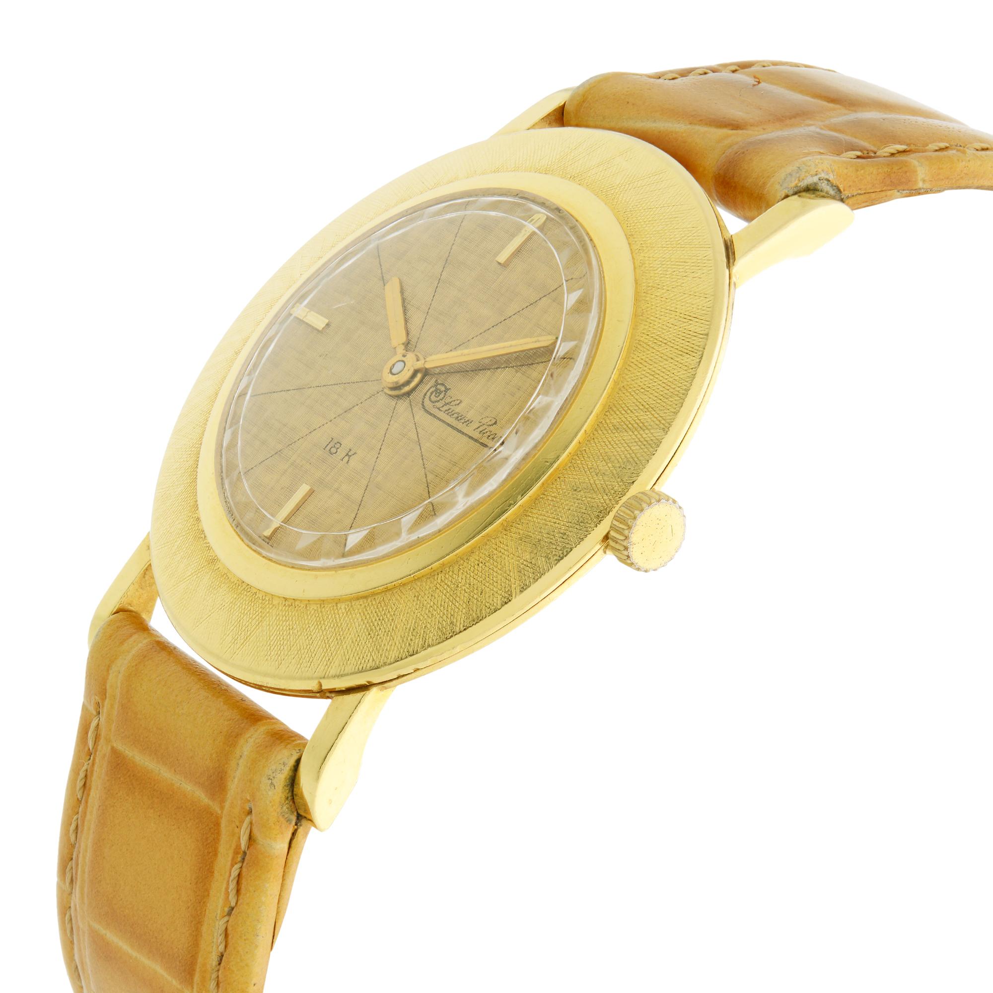 lucien piccard 18k gold watch