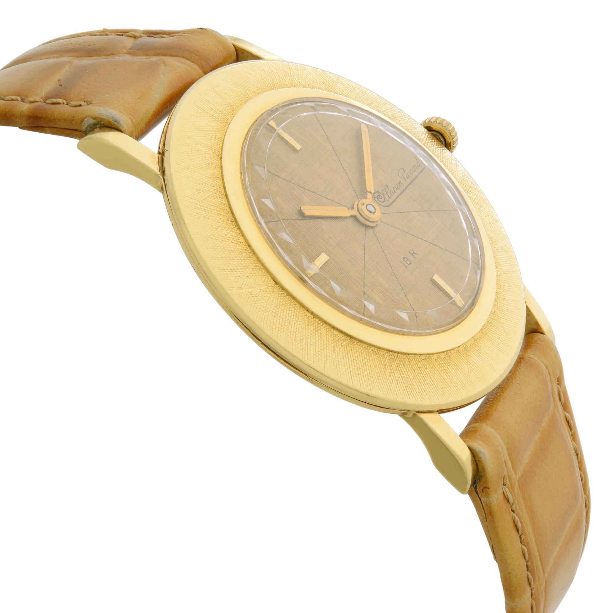 lucien piccard gold watch vintage