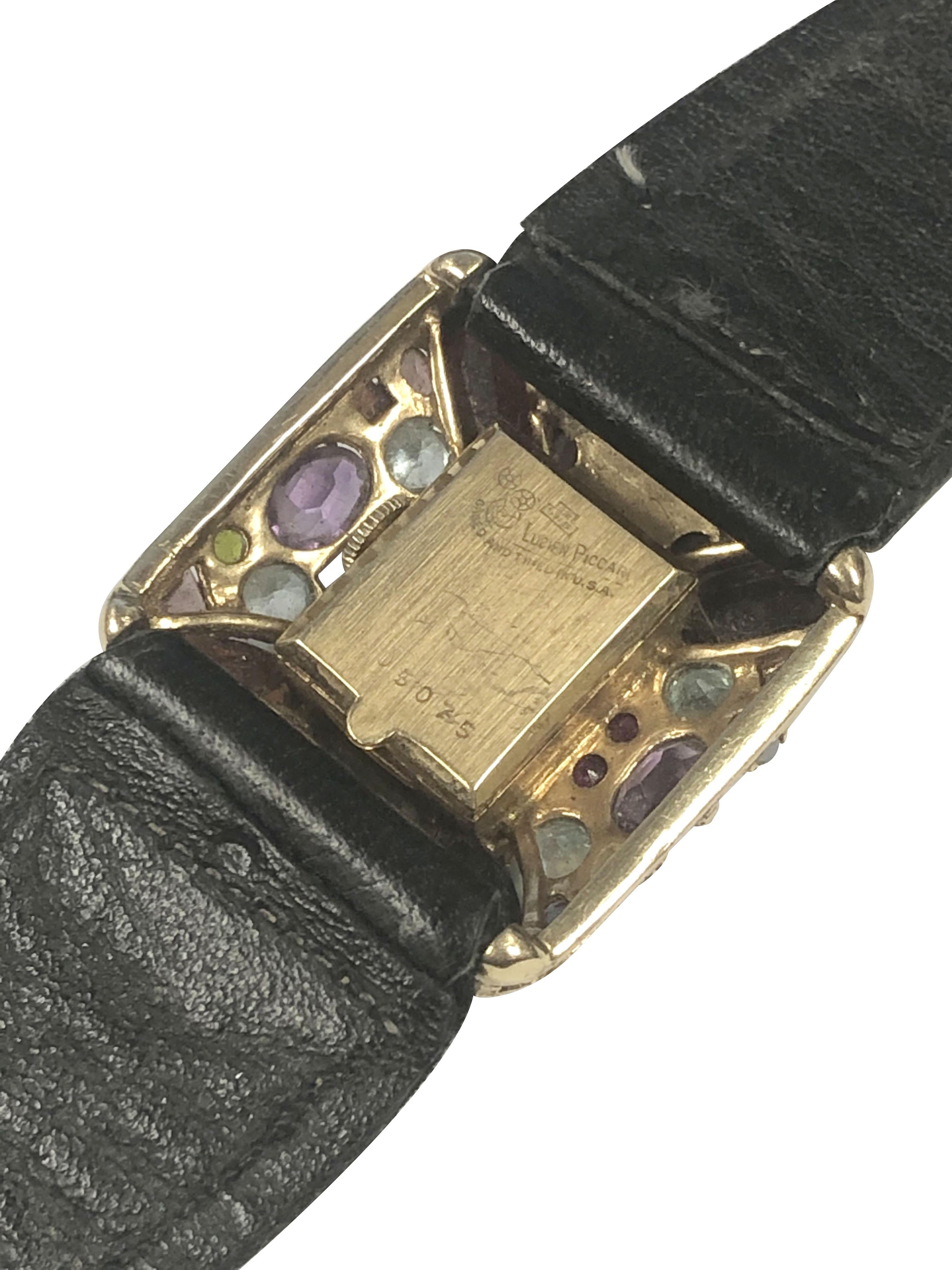 lucien piccard 14k gold watch value