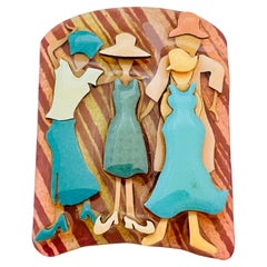 Vintage LUCINDA pin brooch