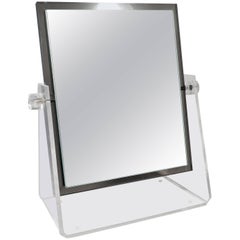 Vintage Lucite Adjustable Tabletop Mirror