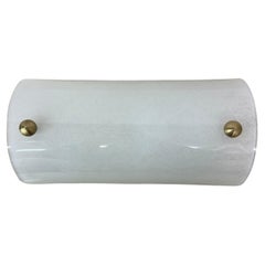 Vintage lucite and brass wall lamp , 1970s