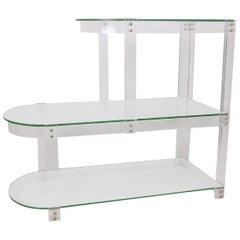 Vintage Lucite and Glass Shelving