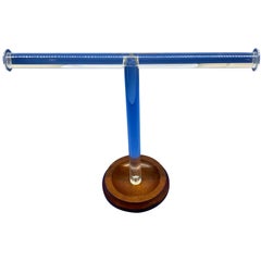 Vintage Lucite And Teak Necklace And Jewelry Holder, Charles Hollis Jones Style