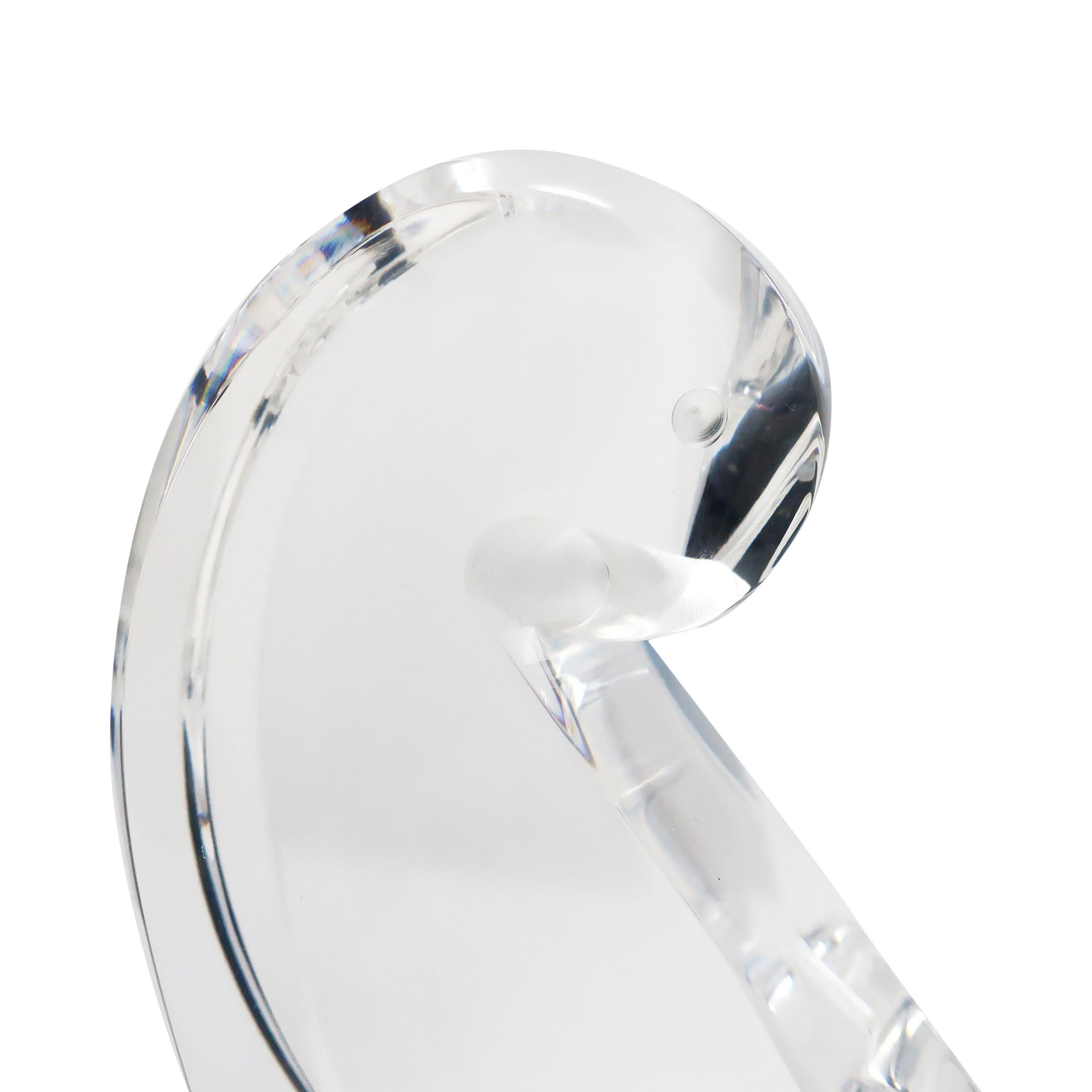 Lucite Uccello scultura vintage in lucite del Team Guzzini in vendita
