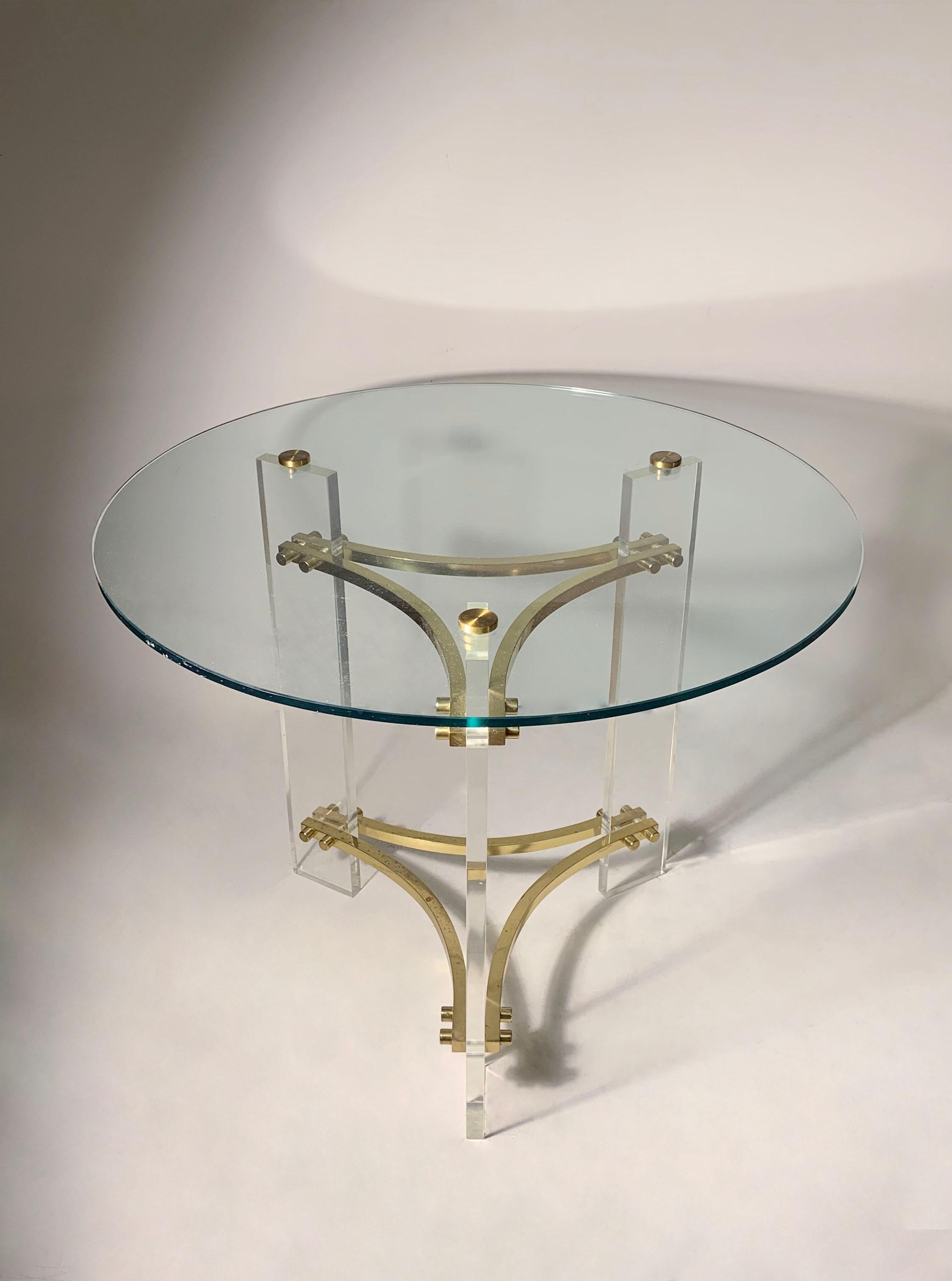 charles hollis jones lucite table