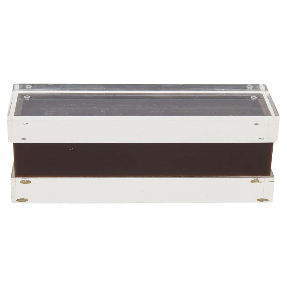 Italian Vintage Alessandro Albrizzi Two Part Lucite Box at 1stDibs ...