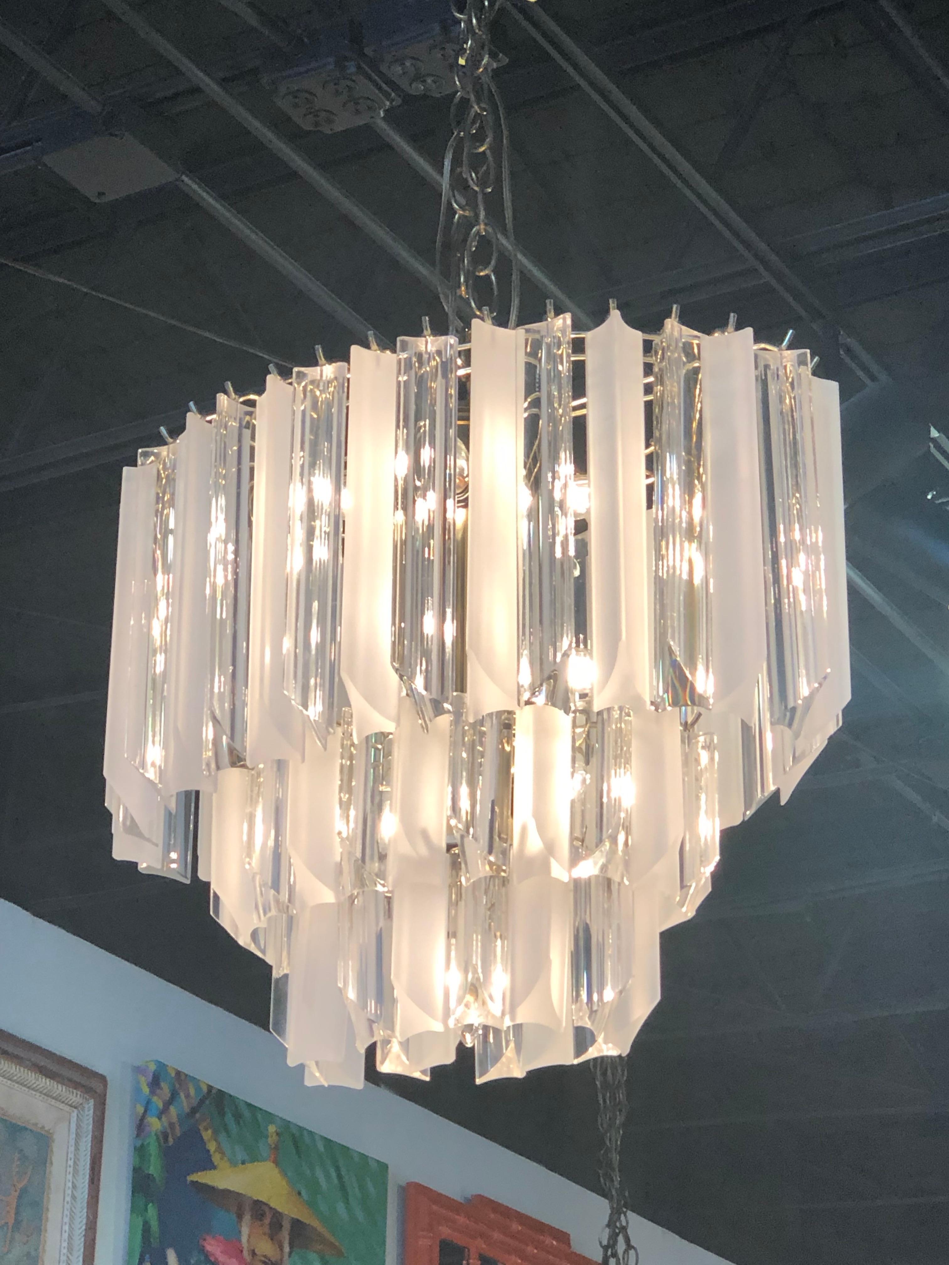 vintage acrylic chandelier