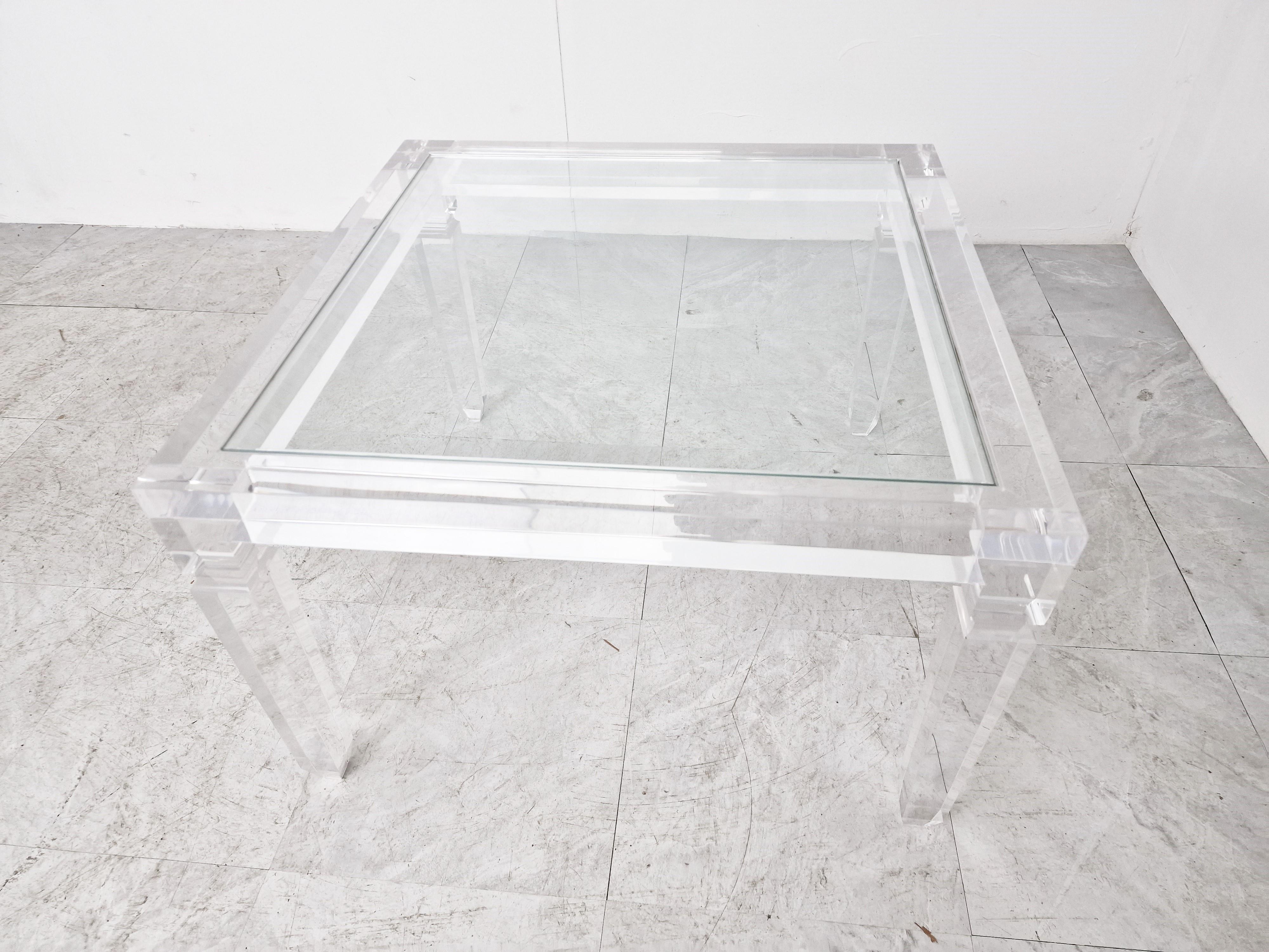 Vintage Lucite Coffee Table, 1990s For Sale 2