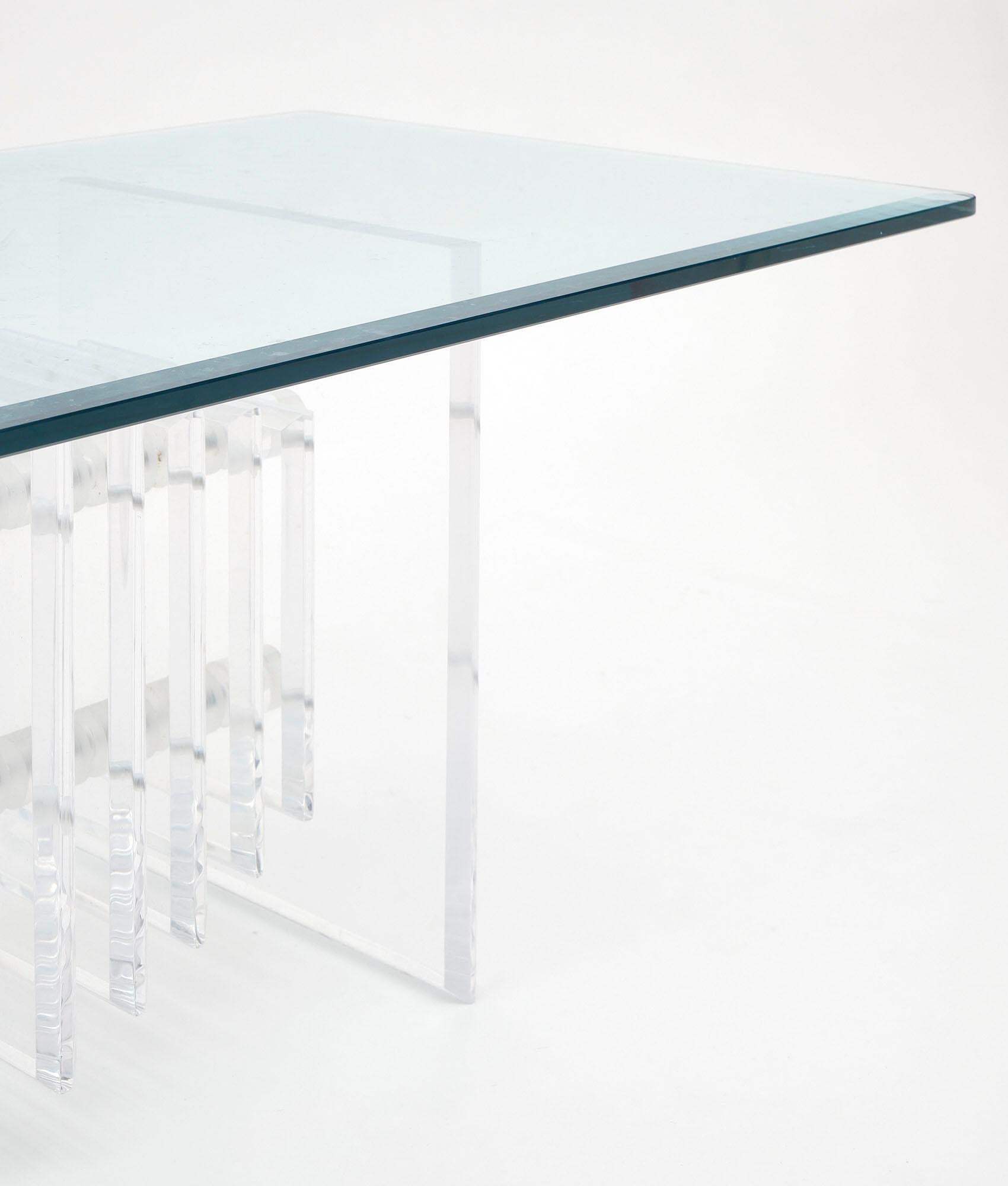 Late 20th Century Vintage Lucite Coffee Table For Sale