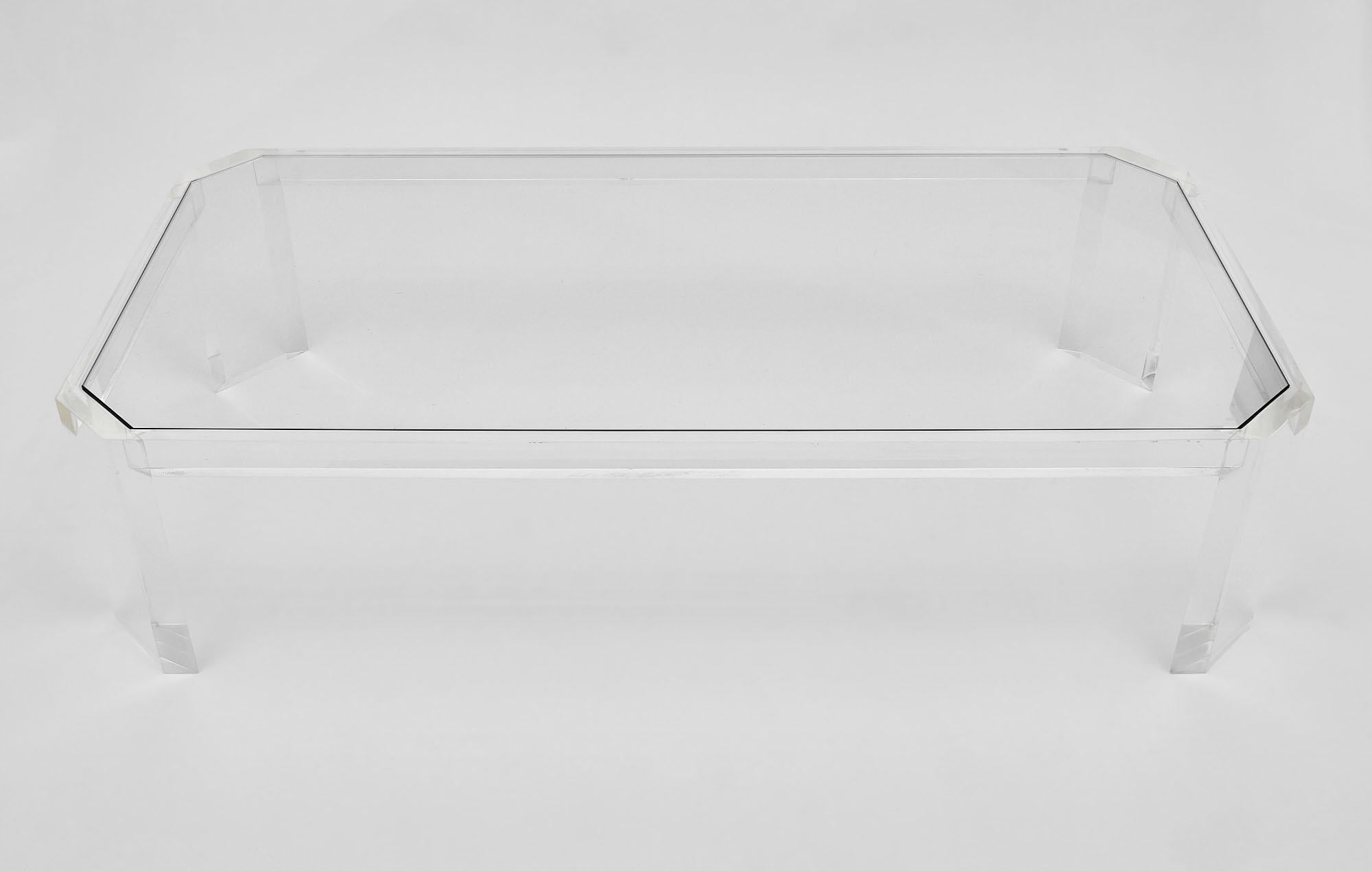 Late 20th Century Vintage Lucite Coffee Table